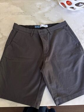 Old Navy Men's Charcoal Flat Front Chino Shorts